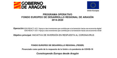 Programa operativo Fondo Europeo de Desarrollo Regional de Aragón 2014 – 2020
