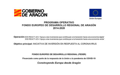 Programa operativo Fondo Europeo de Desarrollo Regional de Aragón 2014 – 2020